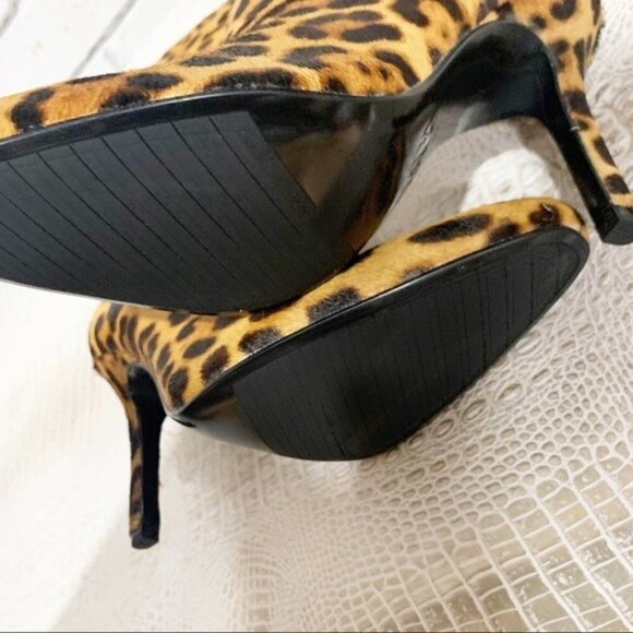 Zara Women’s Animal Print Heeled Leather Ankle Boots - Picture 15 of 15